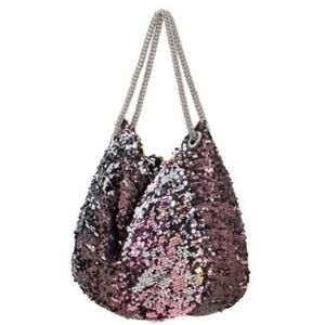 Miele Bianca Sequin Purse Silver